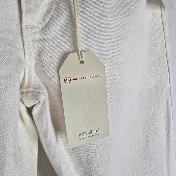 AG Adriano‎ Goldschmied The Belle Flare Jeans White Denim Size 26 NWT - Picture 5 of 11